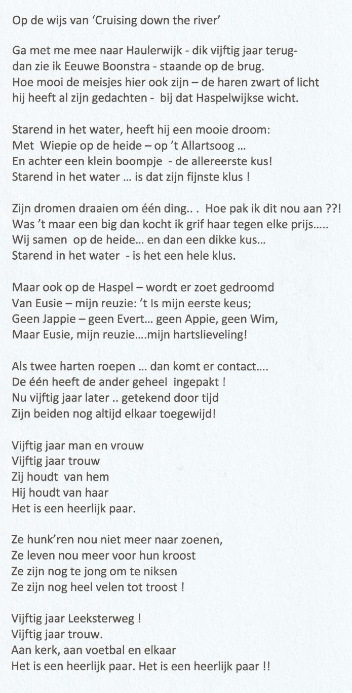 11+ 50 Jaar Getrouwd Lied 11+ 50 Jaar Getrouwd Lied
